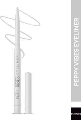Glam21 Peppy Vibes Eyeliner Matte Finish Stays upto 10hrs Smudge & Waterproof 0.4 g(Snowflake)