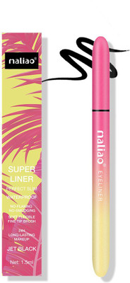 maliao Super Liner Perfect Slim - Waterproof Precision for 24-Hour Jet Black Glam 1.5 g(JET BLACK)