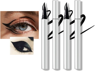 tanvi27 New Long Lasting & Water Proof Super Liquid Eyeliner Pen Combo 2.4 ml(SILVER)