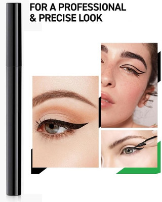 Vyomiris Matte Eyeliner Smudgeproof Waterproof With Fine Tip 2 ml(BLACK)