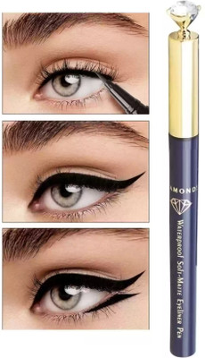 Latixmat Soft-matte Eye-liner Pen Long Lasting Waterproof Liner with Fine Tip 1.2 g(Black)
