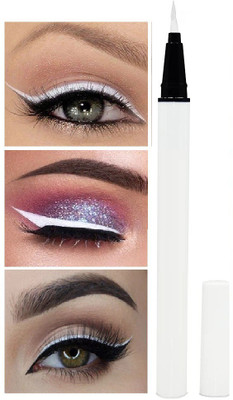 YAWI Smudge Proof Eye Makeup Long wearing Bold Felt Tip Pen Eyeliner 2.5 g(WHITE)