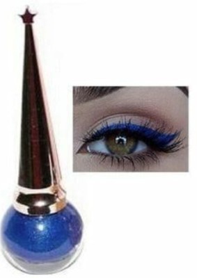 LOVE HUDA Professional Waterproof Long Lasting Blue Glitter Eyeliner 24 Hours Stay, 5 ml(Blue)