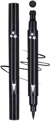 Sheny 2 in 1 Eyeliner Pen Waterproof with Makeup Star Shape 10 g(BLACK)