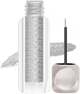 MYEONG Silver liquid glitter shimmer metallic eyeshadow eyeliner 3.5 ml(Silver)