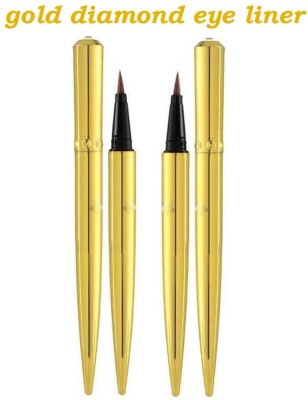 YAWI GLITTER SHIMMEY GOLD DIAMOND EYE LINER AND WATER PROOF LONG LASTING LOOK 3 g(GOLD)