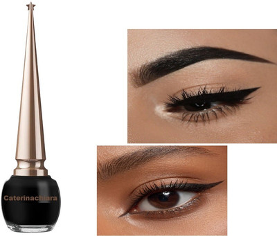 CATERINACHIARA Liquid Eyeliner - 5ml Waterproof Smudgeproof | Long Lasting/black/ 5 ml(black)