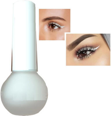 Jiwoo New Water Proof & Smudge proof Ice Matte Smoky White Liquid Eyeliner 3.5 g(white)