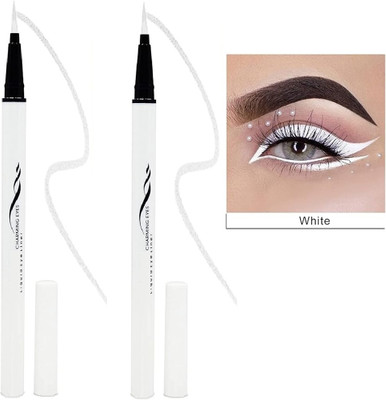 Emijun Charming Eyes Liquid Eye Liner Smudge Proof Sketch Pen white COMBO 3 ml(white)