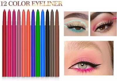 Amaryllis 3D Smudge proof & Long Lasting Multi Purpose Pencil Kajal 12 g(Multicolour)