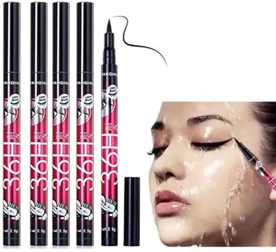 RED4 36H Liquid Waterproof Lash Eyeliner Pencil 4 ml(Black)