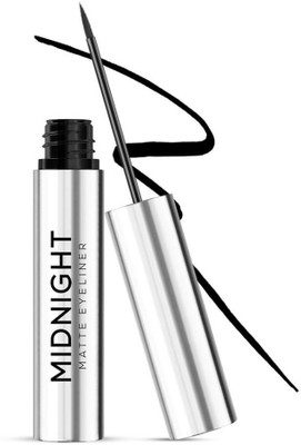 Renee Midnight Matte Eyeliner, Darkest Black, Long Lasting, Smudge-Proof & Waterproof 2.5 ml(Midnight Black)