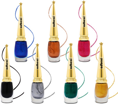 adbeni Quick Liquid Waterproof Long-Lasting Bold Eyeliner 6 ml(Multicolor)