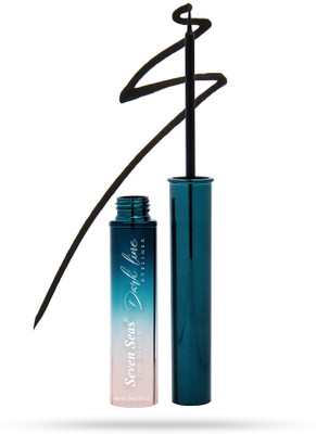 Seven Seas Dark Line Eyeliner Intense Blackness Vitamin C & E Waterproof Long Lasting 5 ml(Black)