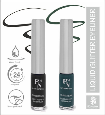 HIGHLIGHT NAILS HN-EL1-CB (EL1-03 ) ( EL1-01) 6 ml(BLACK::ARABIAN GREEN)