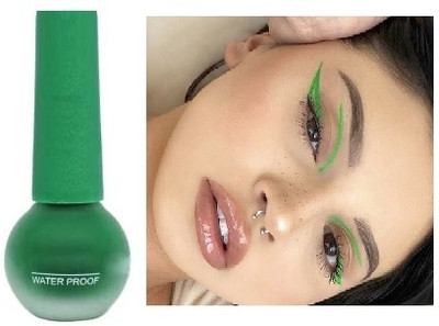 EVERERIN Water & Smudge Proof 12 Hour Long Lasting Liquid EyeLiner 3.5 ml(green)