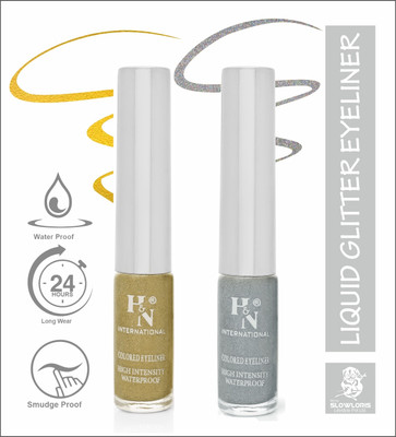 HIGHLIGHT NAILS HN-EL1-CB (EL1-07 ) ( EL1-14) 6 ml(GLITTER GOLDEN::SILVER)