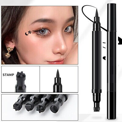 KAIASHA black eyeliner water proof smudge proof stamp eyeliner ,star shape long lasting 10 g(BLACK)