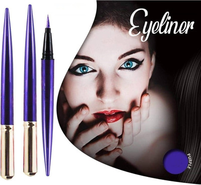 YAWI PURPLE GLITTER EYE LINER LONG LASTING FINISHING AND WATER PROOF 3 g(purple)