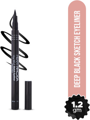 Hilary Rhoda Deep Black Sketch Eyeliner | Waterproof Eyeliner | Smudge-Proof Eyeliner 1.2 g(Black)