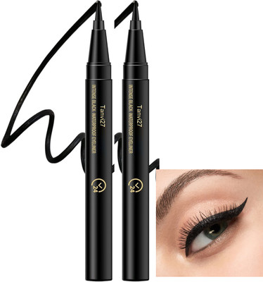 tanvi27 Combo Sketch Eyeliner Long Lasting Sweat, Waterproof 1.1 ml(BLACK)