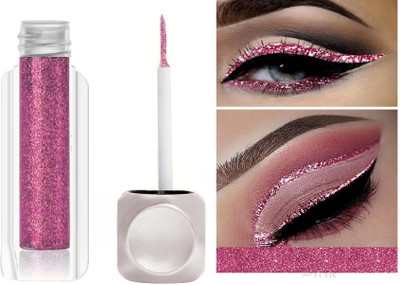 GULGLOW99 ROSE Gold Sparkly Sparkle Metallic Shimmer Liquid Eyeliner 3.5 g(ROSE GOLD)