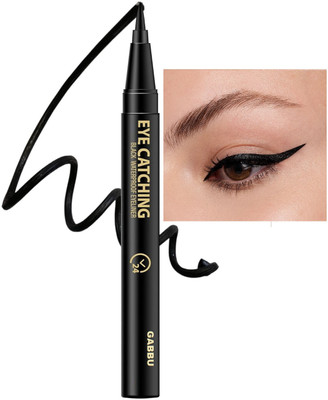 GABBU Wear Long Matte Finish Eyeliner Upto 24 Hrs wear 0.55 ml(black)
