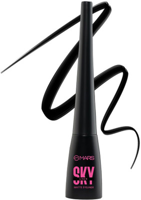 MARS Skyline Liquid Eye Liner | Black | Long Lasting | Matte Finish | Smudge Proof 4.5 ml(Black)