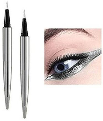 Latixmat Glitter Smooth Eyeliner Pen Shimmer Pigmented liner 3 ml(SILVER)