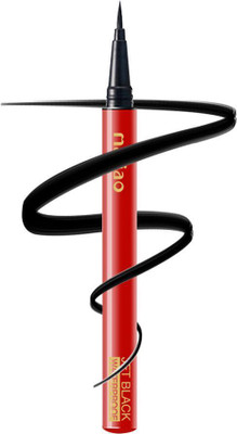 maliao Matte Liquid Eyeliner Jet Black Waterproof (1.2g) - Precise Lines, All-Day Wear 1.2 g(BLACK)