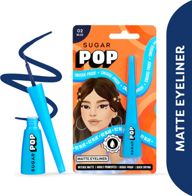 SUGAR POP Matte Finish Eyeliner�Upto 24 Hrs wear|Smudge-Proof Pencil, Water-Resistant, 4.5 ml(Blue)