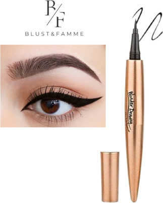 BLUST&FAMME 24h black color eyeliner pack of 1 6 ml(black)