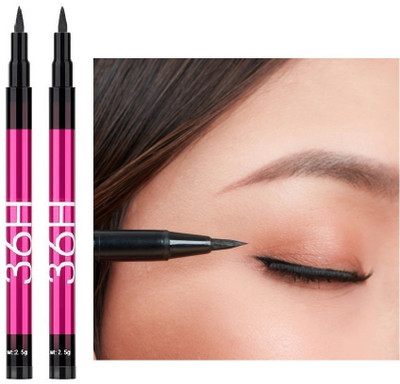 Wonholli Deep Black Sketch Eyeliner | Waterproof Eyeliner 5 g(BLACK)