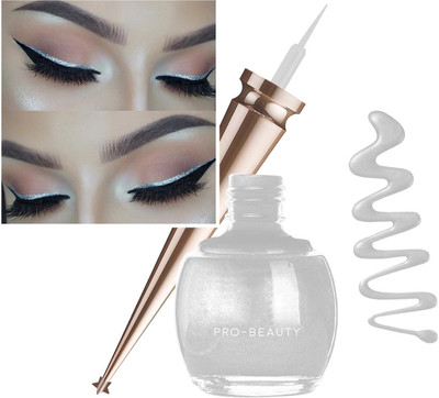 GABBU Silver Finish Water Proof Liquid Eyeliner For Women 5 ml(SILVER)