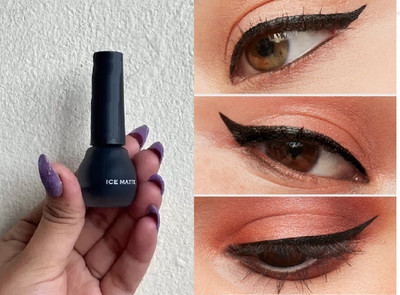AFARAXIA Black matte Ice Matte Long Lasting Waterproof Eyeliner 3.5 ml(Black)