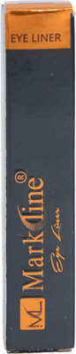 M L Markline 6D Eyeliner - Ultra-Precise, Waterproof Formula with Intense Black Color 12 ml(Black)