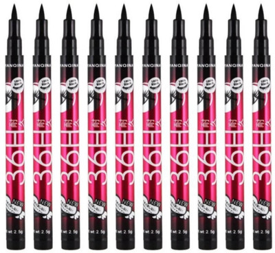 Deeparth 36H Waterproof Long Lasting EyeLiner Pencil | Pack of 10 2.5 ml(Black)