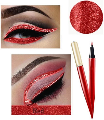 GFSU - GO FOR SOMETHING UNIQUE shiny diamond liquid red color eyeliner for women 1.5 g(red)