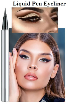 GFSU - GO FOR SOMETHING UNIQUE Long Lasting Liquid Black Pen Eye liner Smudge Proof Eyeliner For Women 2 ml(black)