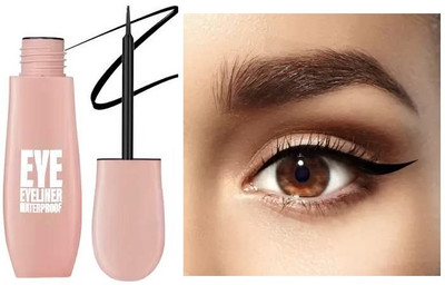 Wonholli Liquid Eyeliner Matte Black with Brush Tip 10 ml(BLACK)