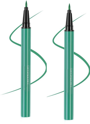 WOONGMI Water Resistant & Matte Finish Green Liner For Eyes 2 ml(Green)