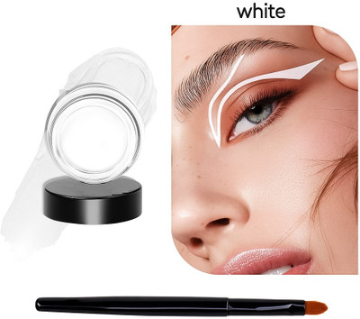 BLUEMERMAID Big & Bright Gel White EyeLiner with Brushes 5 g(White)