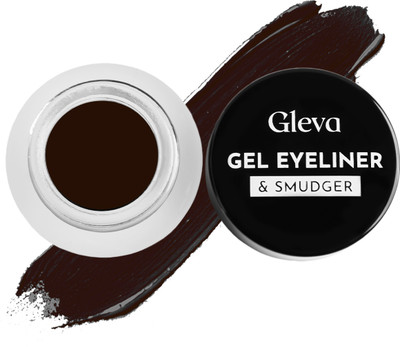 Gleva Compact Gel Waterproof Eyeliner Long Lasting Cream High Pigments Smudge-Proof 20 g(Brown)
