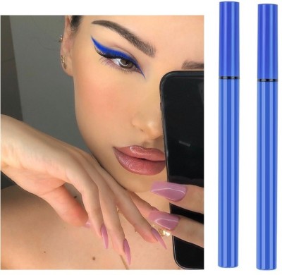 BLUEMERMAID MODERN GIRLS BLUE EYE LINER FOR DRAMATICK LOOK WITH WATERPROOF FORMULA 6 g(BLUE)