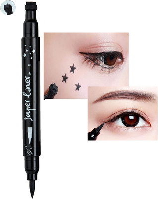 REIMICHI Dual-ended Eyeliner Stamp, Waterproof Long Lasting Star Shape 2.5 g(BLACK)
