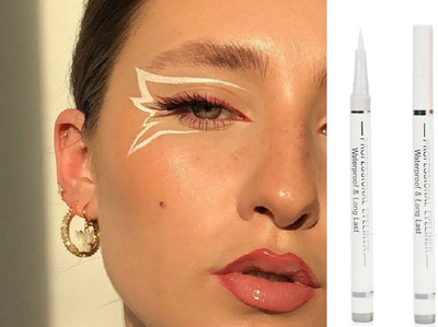 Herrlich Smudge Proof Eye Liner | Felt Tip for Precise Application 2.5 g(WHITE)