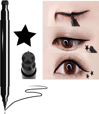 KAIASHA super Eyeliner With Star Pattern PACK OF 1 10 g(BLACK)