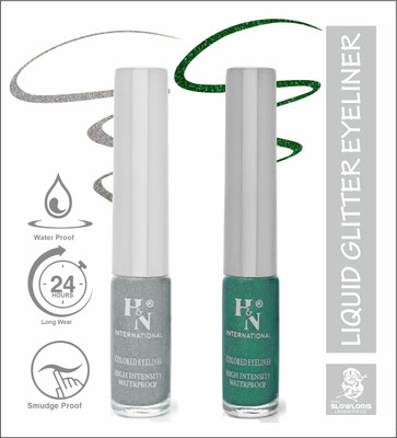 HIGHLIGHT NAILS HN-EL1-CMB (EL1-14) (EL1-08) 6 ml(SILVER::GLITTER GREEN)