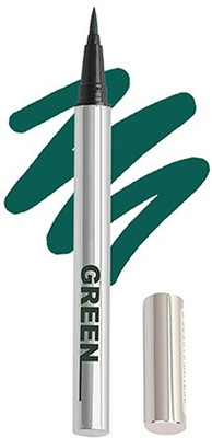 MYEONG Eye Makeup Green Color Waterproof And Long Wearing Bold Felt Tip Pen 2.5 g(Green)