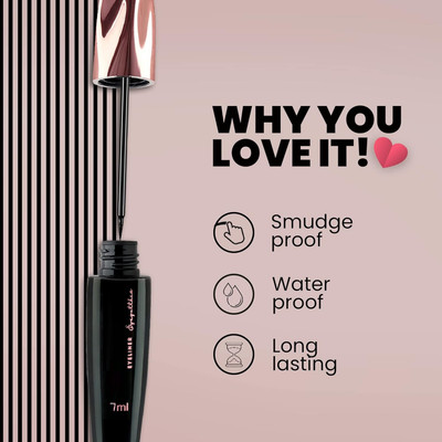 THTC Glossy Liquid Eye Got This Eyeliner | Quick Drying 7 ml(Black)